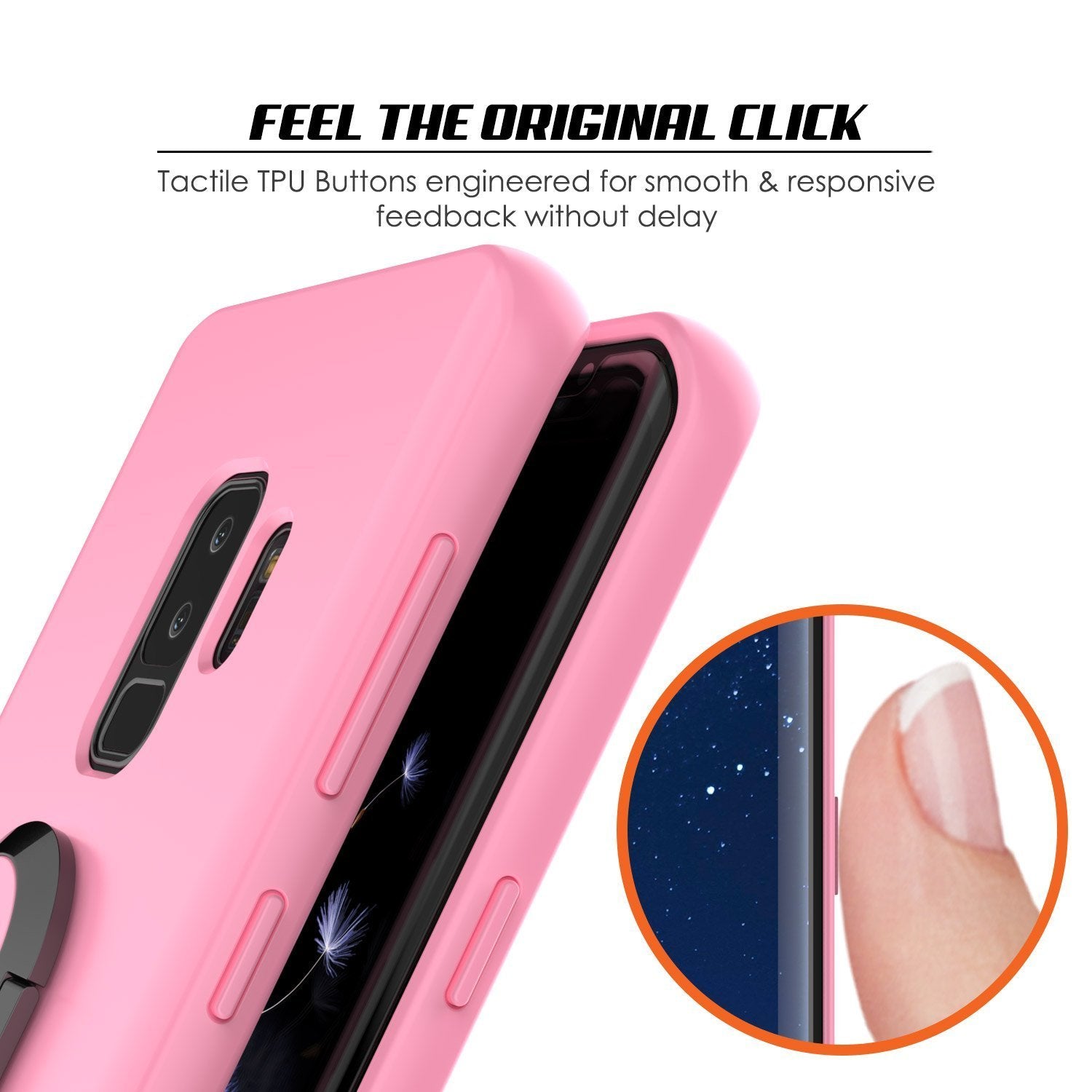 Galaxy S9 PLUS Magnetix Protective Screen Protector Cover [Pink]