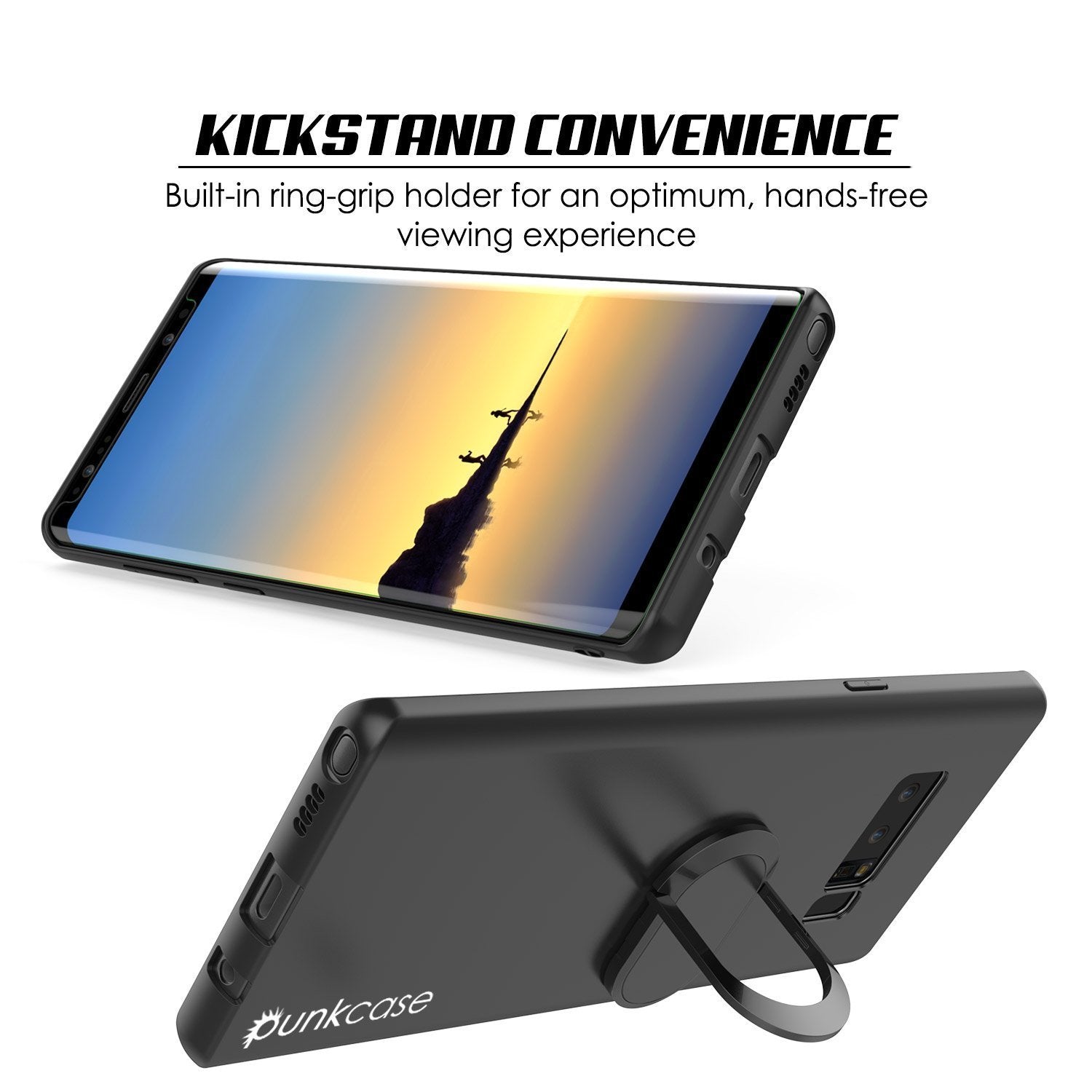 Galaxy Note 8 Ultra Slim Protective Punkcase Magnetix Case [Black]
