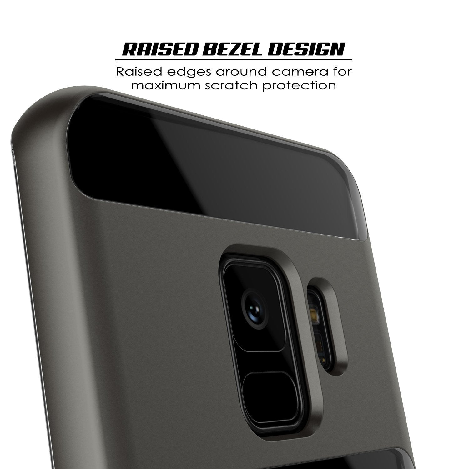 Capinha de Armadura Lucid 3.0 Punksase para Galaxy S9 com Suporte Integrado e Película de Proteção  [Ouro]