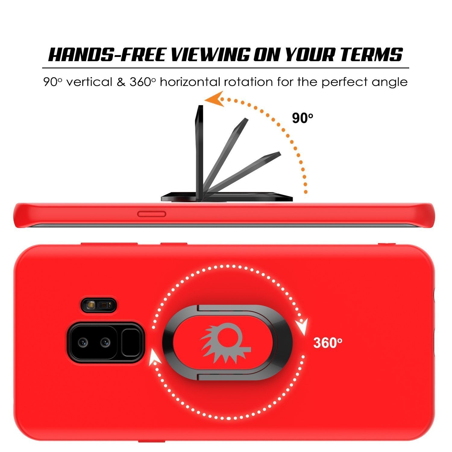 Galaxy S9 PLUS Magnetix Protective Screen Protector Cover [Red]