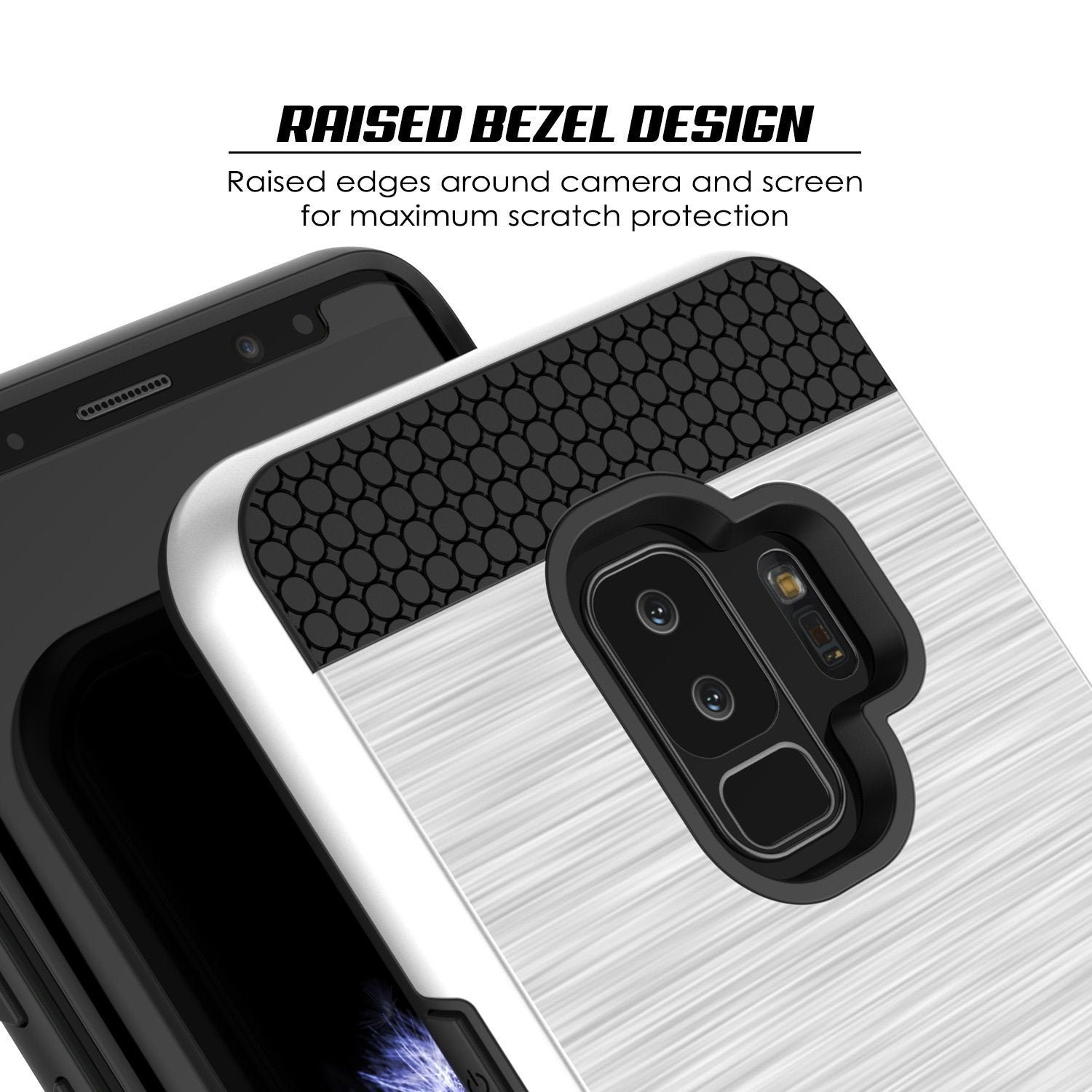 Galaxy S9 Plus Dual-Layer, Anti-Shock, SLOT Series Case [White]