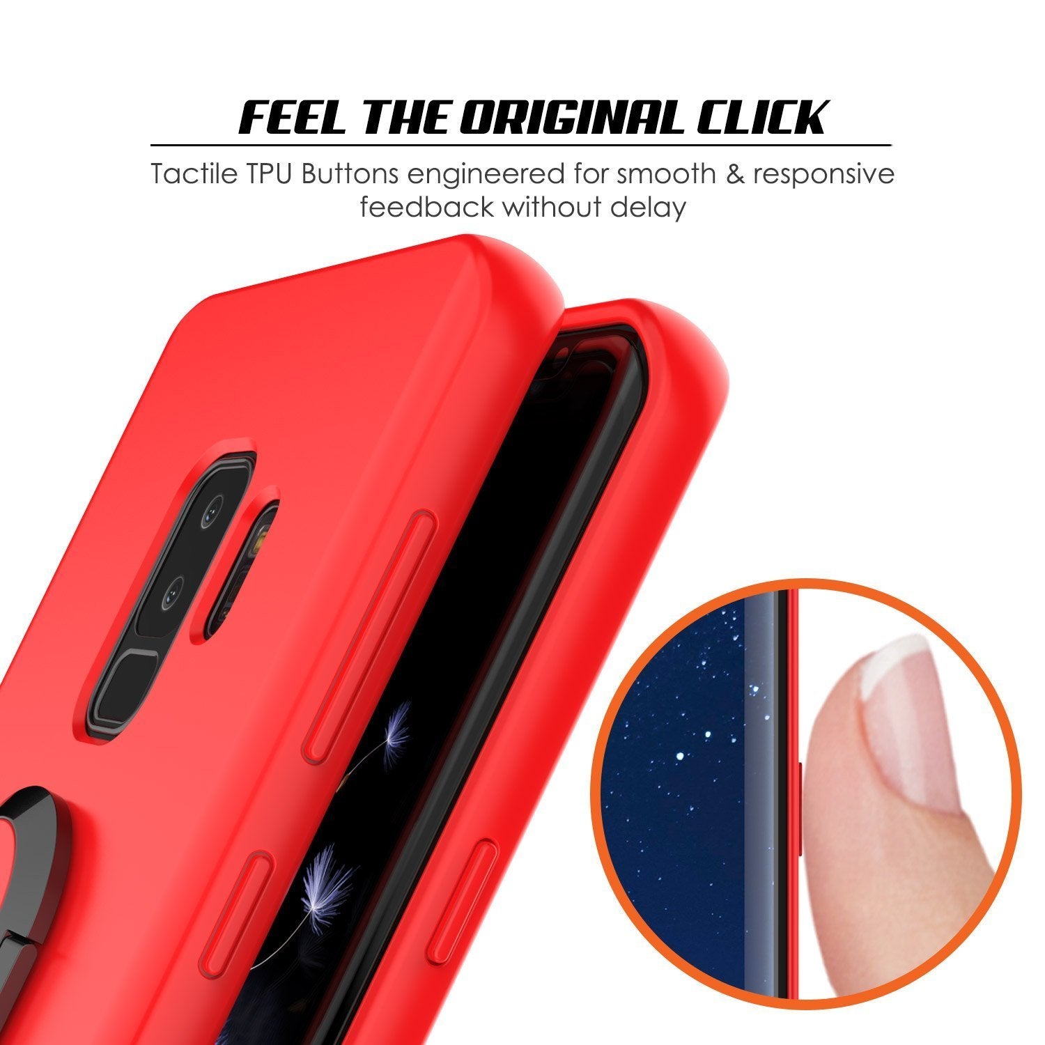 Galaxy S9 PLUS Magnetix Protective Screen Protector Cover [Red]