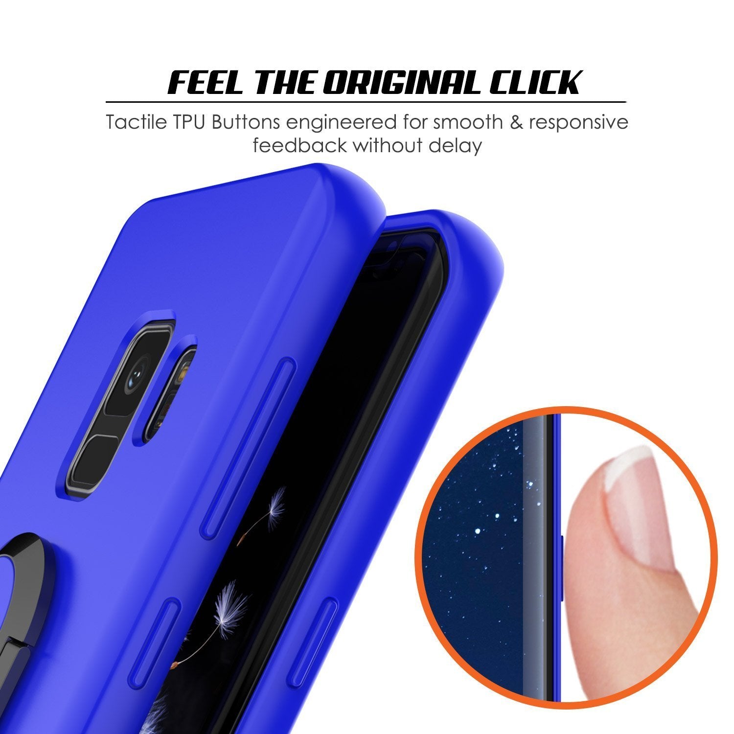 Galaxy S9 Magnetix Protective Screen Protector TPU Cover [Blue]