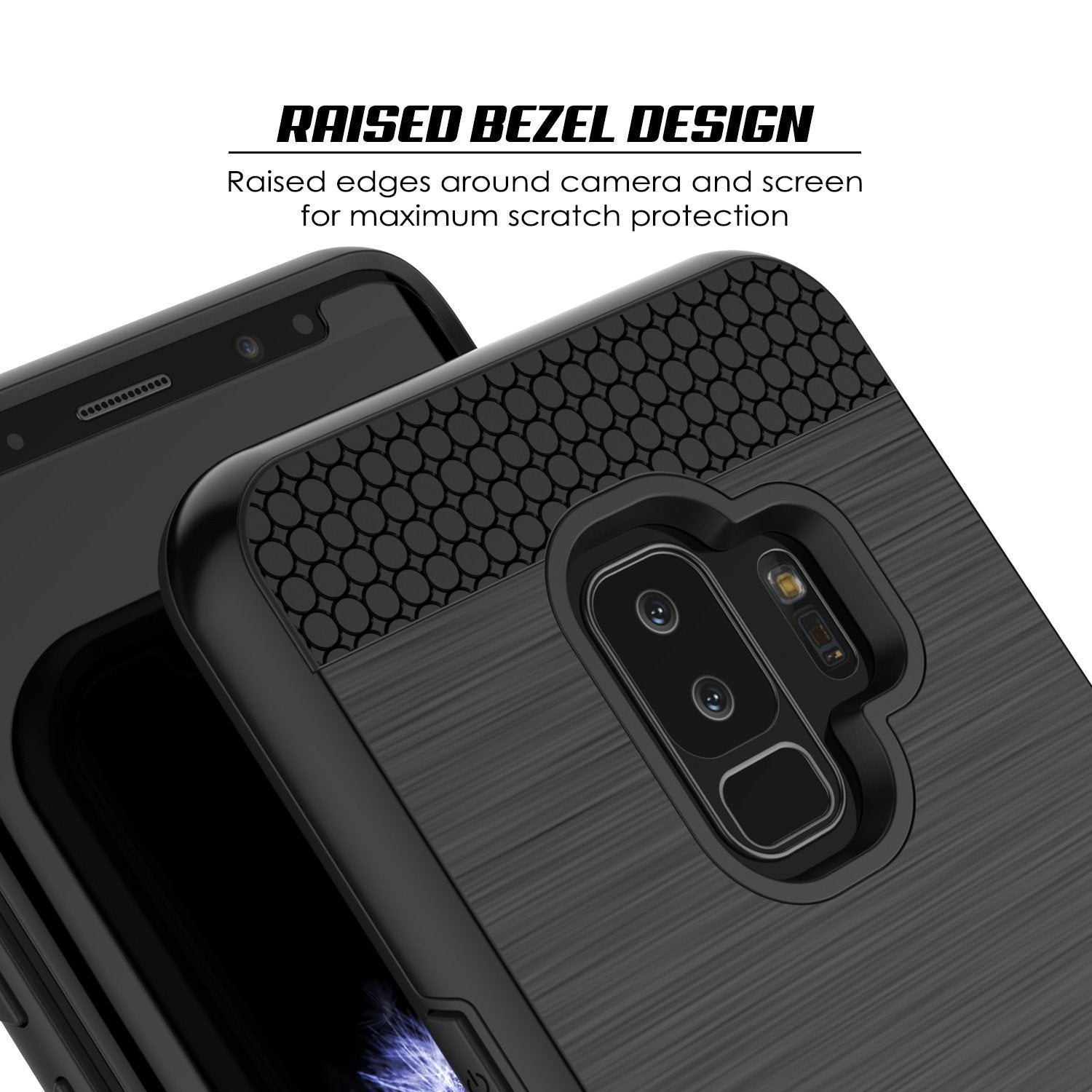 Galaxy S9 Plus Dual-Layer, Anti-Shock, SLOT Series Case [Black]