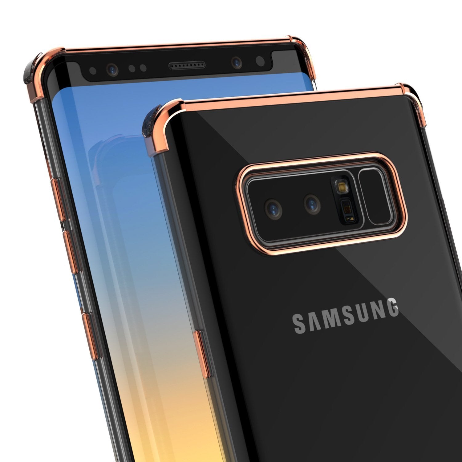 Galaxy Note 8 Punkcase Slim-Fit Case W/ Screen Protector [Rose Gold]