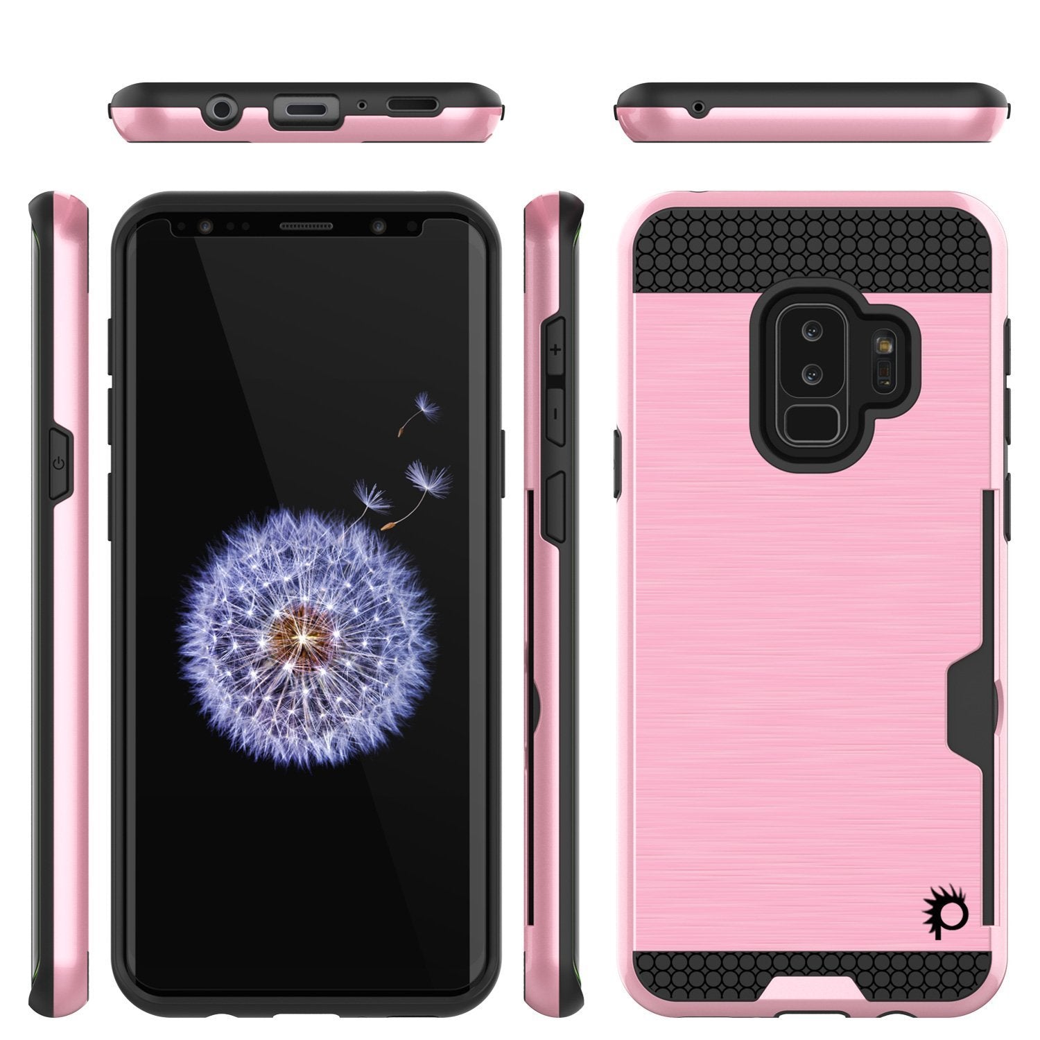 Galaxy S9 Plus Dual-Layer, Anti-Shock, SLOT Series Case [Pink]