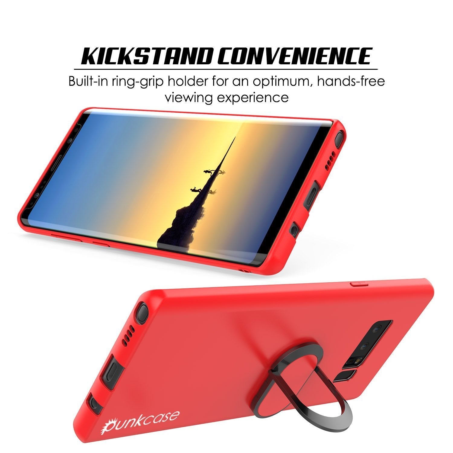 Galaxy Note 8 Ultra Slim Protective Punkcase Magnetix Case [Red]