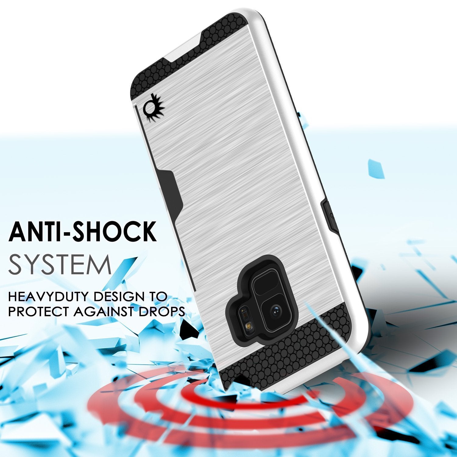 Galaxy S9 Dual-Layer, Anti-Shock, SLOT Series Slim-Fit Case [White]