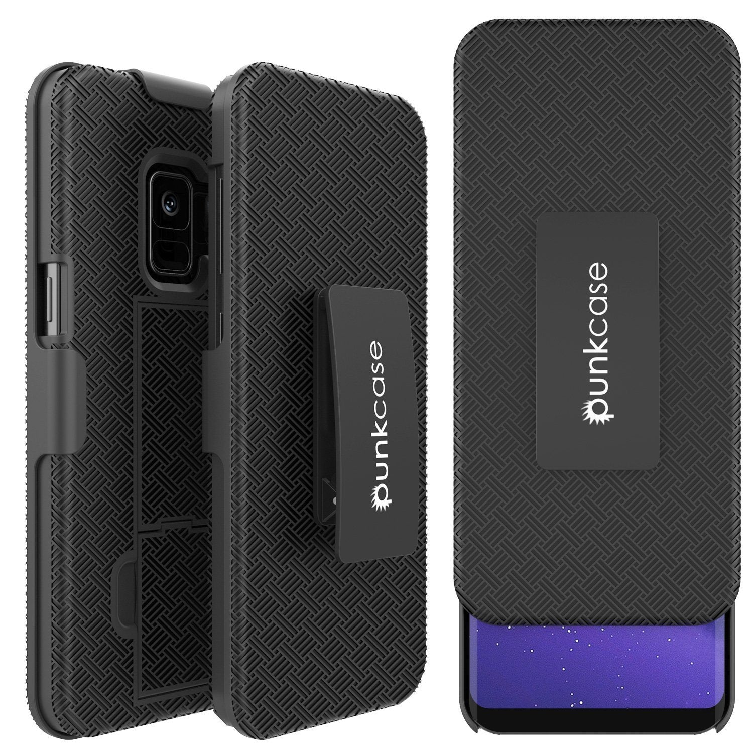 Galaxy S9 Case | Holster Belt Clip Screen Protector Case [Black]