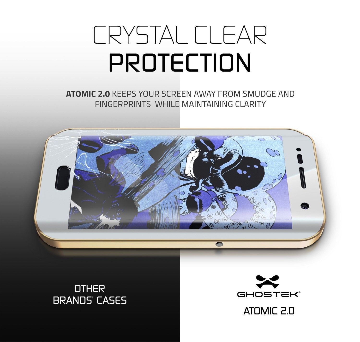 Galaxy S7 EDGE Waterproof Case, Ghostek Atomic 2.0 Gold Shock/Dirt/Snow Proof | Lifetime Warranty