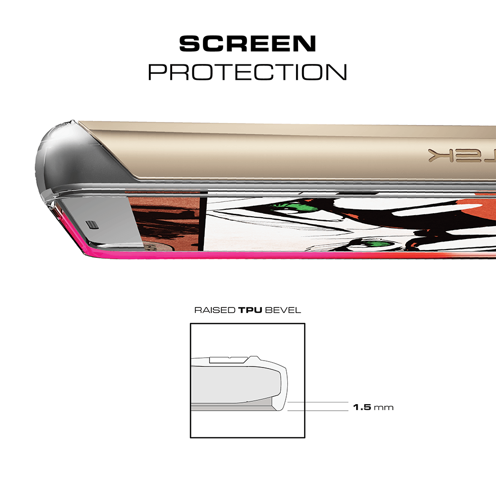 LG G6 Case, Ghostek Pink 2.0 Pink Series w/ ExplosionProof Screen Protector | Aluminum Frame