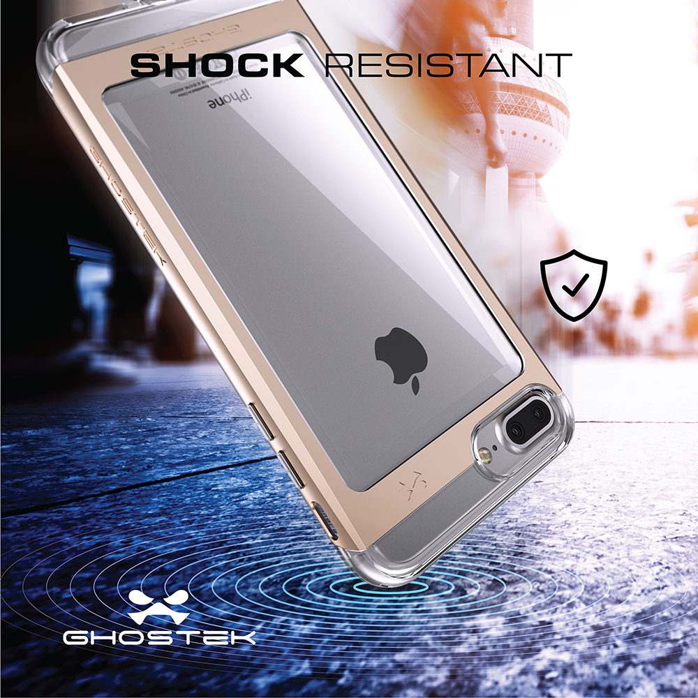 iPhone 8+ Plus Case, Ghostek Pink Cloak 2.0 Pink Series w/ Screen Protector | Aluminum Frame
