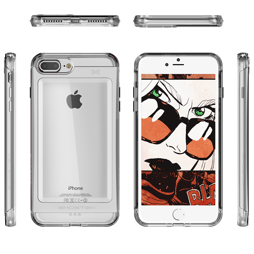 iPhone 8+ Plus Case, Ghostek® Cloak 2.0 Silver Series w/ Screen Protector | Aluminum Frame