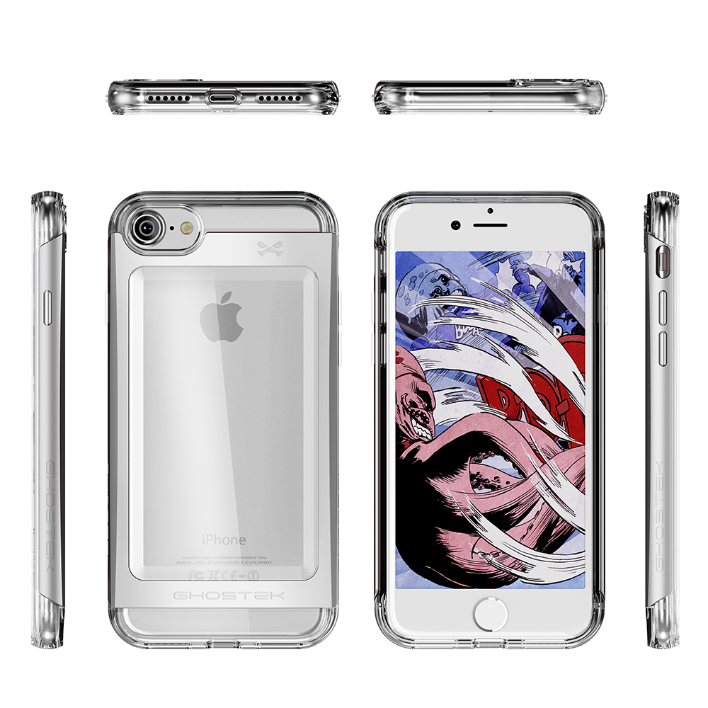 iPhone 8 Case, Ghostek® Cloak 2.0 Series for Ultra Fit (Silver)