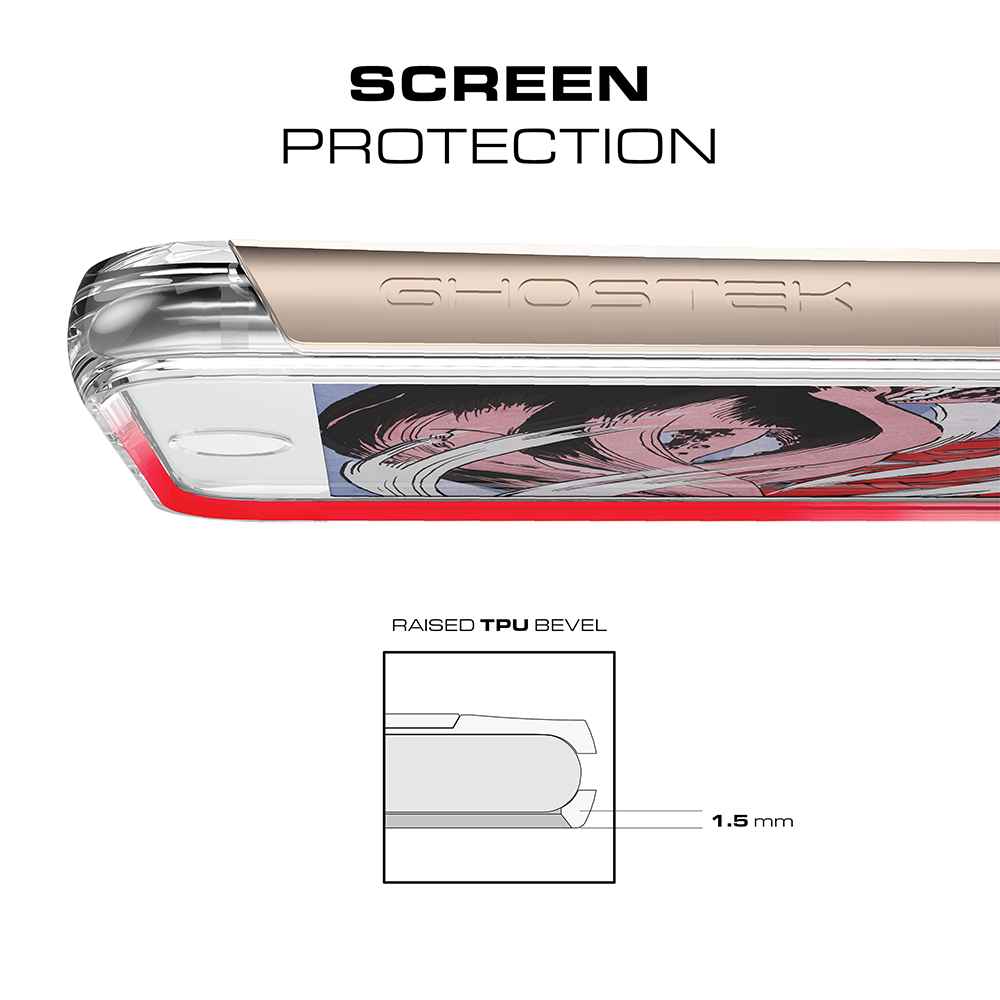 iPhone 7+ Plus Case, Ghostek Pink Cloak 2.0 Pink Series w/ Screen Protector | Aluminum Frame
