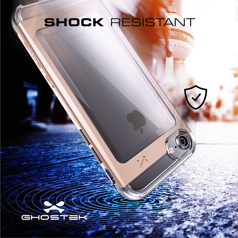 iPhone 8 Case, Ghostek® 2.0  Cloak 2.0 Silver Series w/ Explosion-Proof Screen Protector | Aluminum Frame