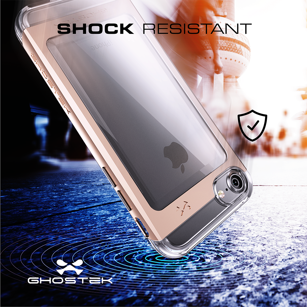 iPhone 7 Case, Ghostek® 2.0  Cloak 2.0 Silver Series w/ Explosion-Proof Screen Protector | Aluminum Frame