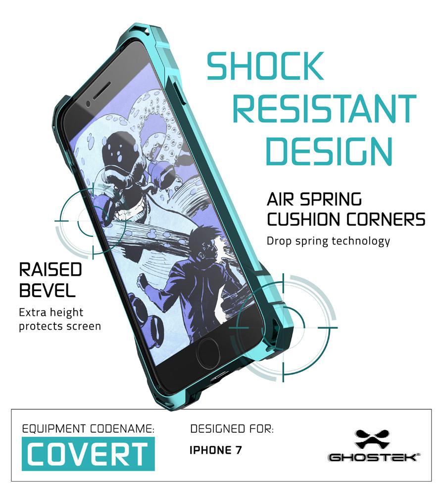 iPhone 7 Plus Case, Ghostek® Covert Teal Premium Protective Armor | Lifetime Warranty Exchange