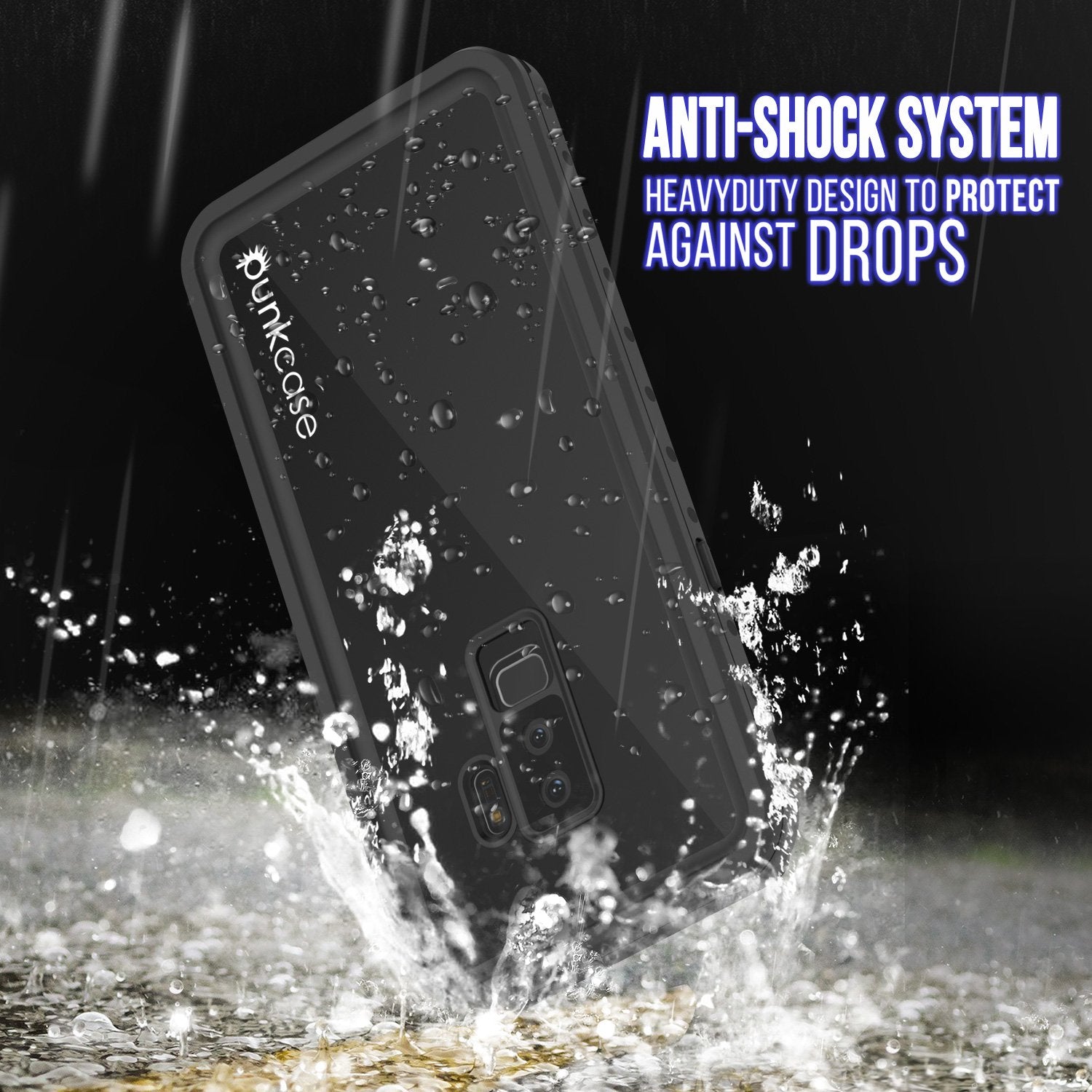 Galaxy S9 Plus Waterproof Shock/Snow Proof Case [Black]