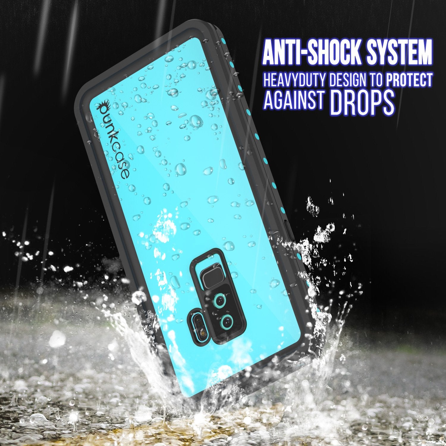Galaxy S9 Plus Water/Shock/Snow Proof Case | Punkcase StudStar [Teal]