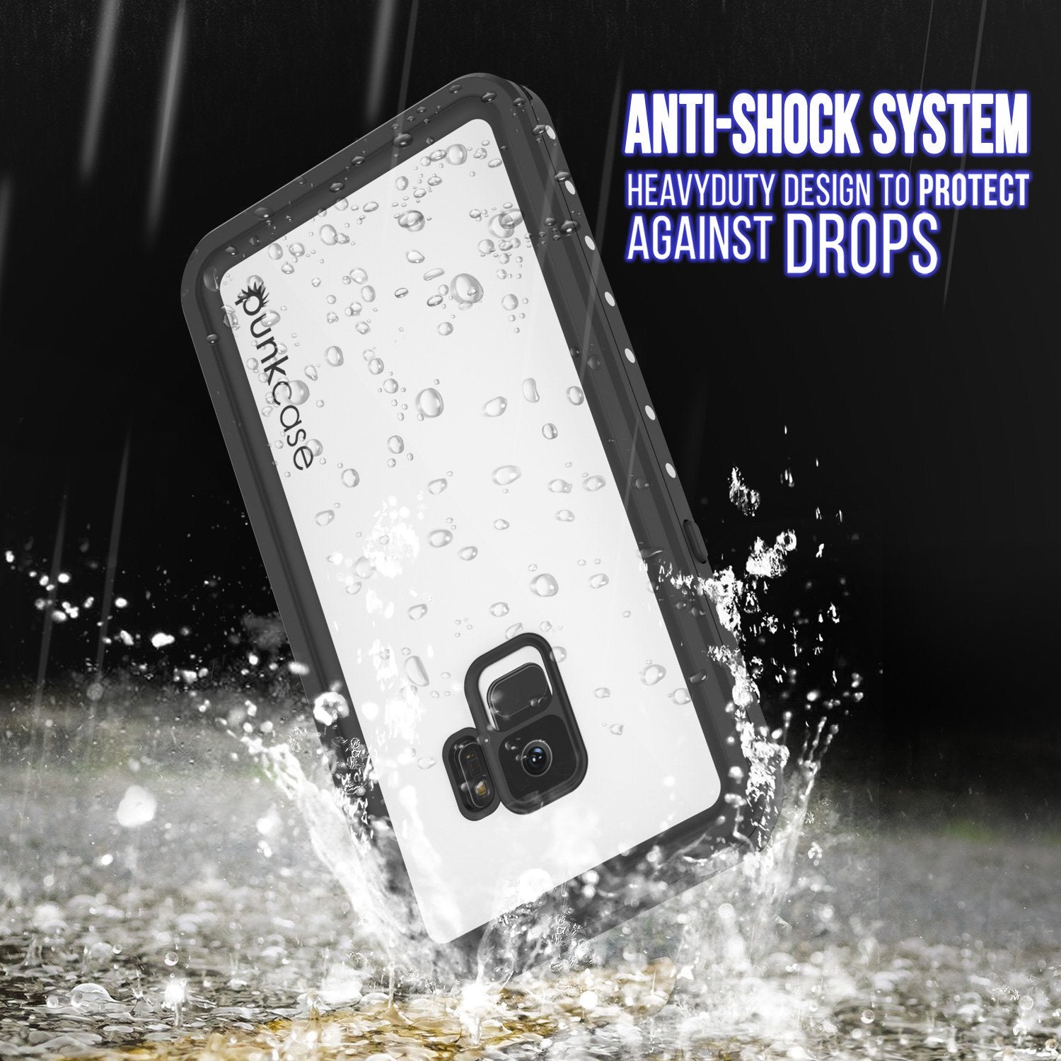 Galaxy S9 Water/Shock/Snow Proof Case | PunkCase StudStar [White]