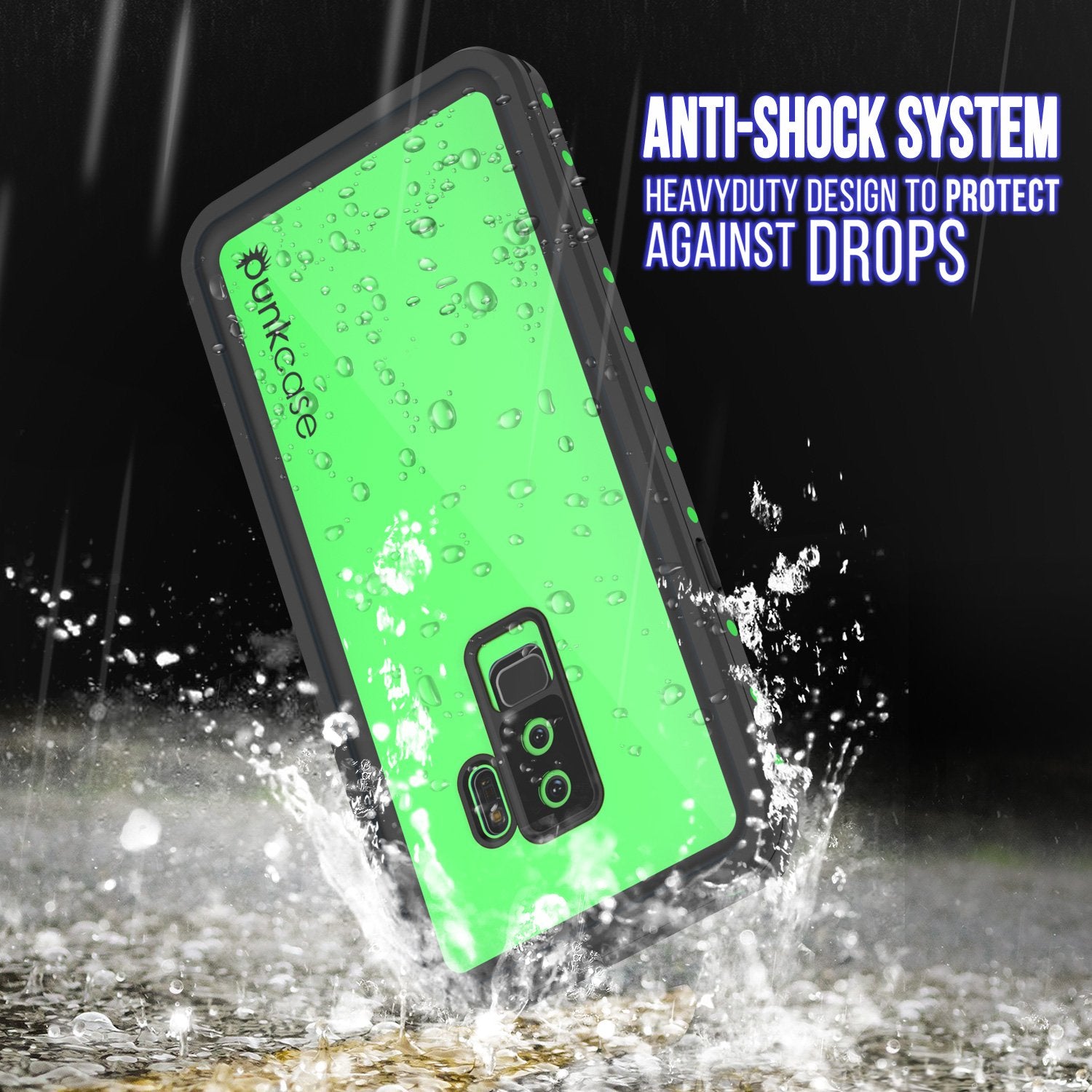 Galaxy S9 Plus Water/Shock/Snow proof Case | Light Green
