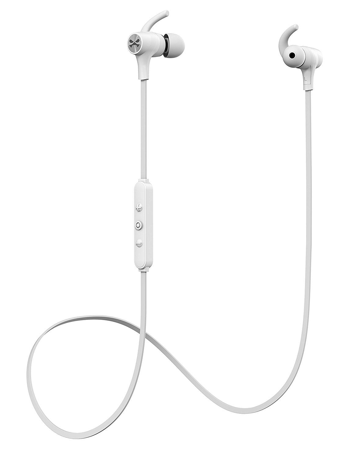 Wireless Bluetooth Earbuds Stereo Headphones, Ghostek Silencer Series Earphones With Mic + Controls - White