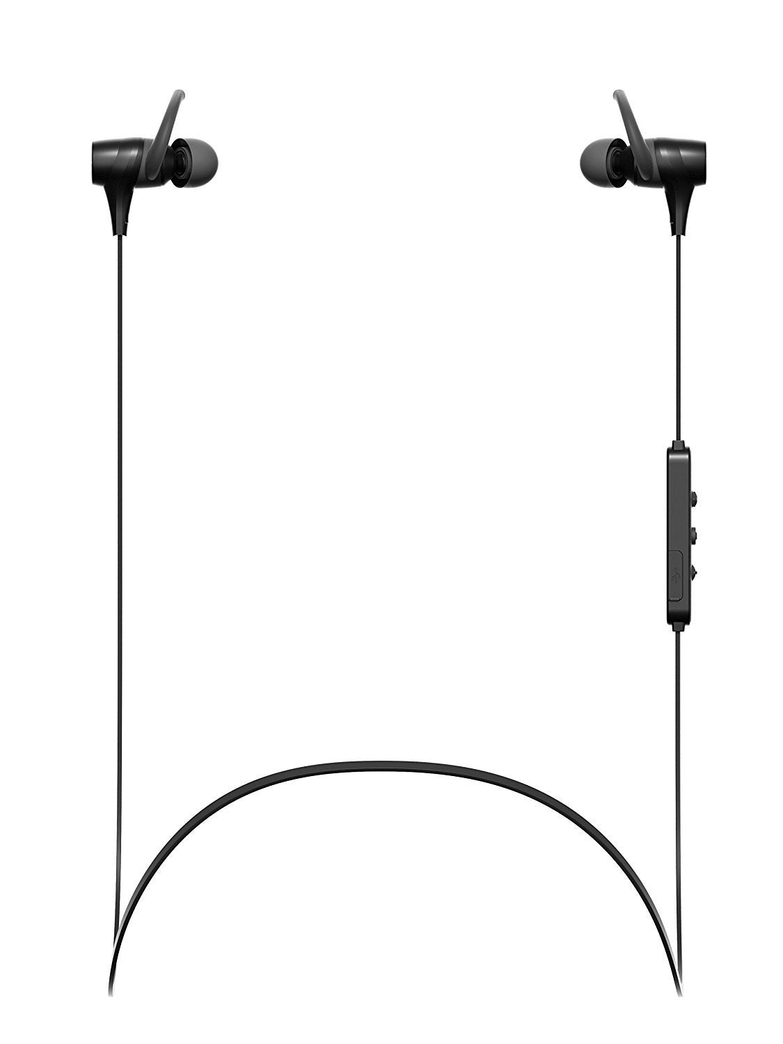 Wireless Bluetooth Earbuds Stereo Headphones, Ghostek Silencer Series Earphones With Mic + Controls - Black