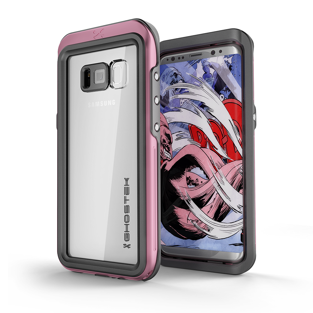 Galaxy S8 Plus Water/Shock/Snow/Dirt Swimming Proof Case [Pink]