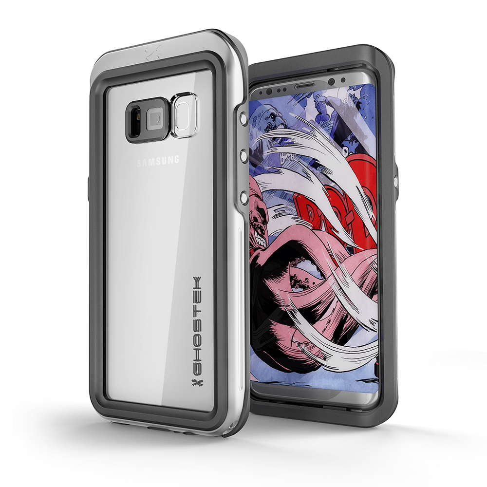 Galaxy S8 Plus Waterproof Shock/Snow Swimming Proof Case [Silver]