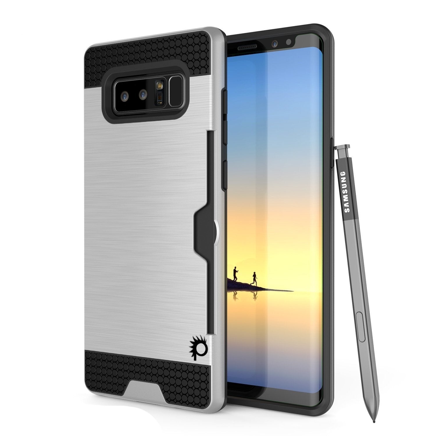Galaxy Note 8 Case, PUNKcase [SLOT Series] Slim Fit  Samsung Note 8 [Gold]