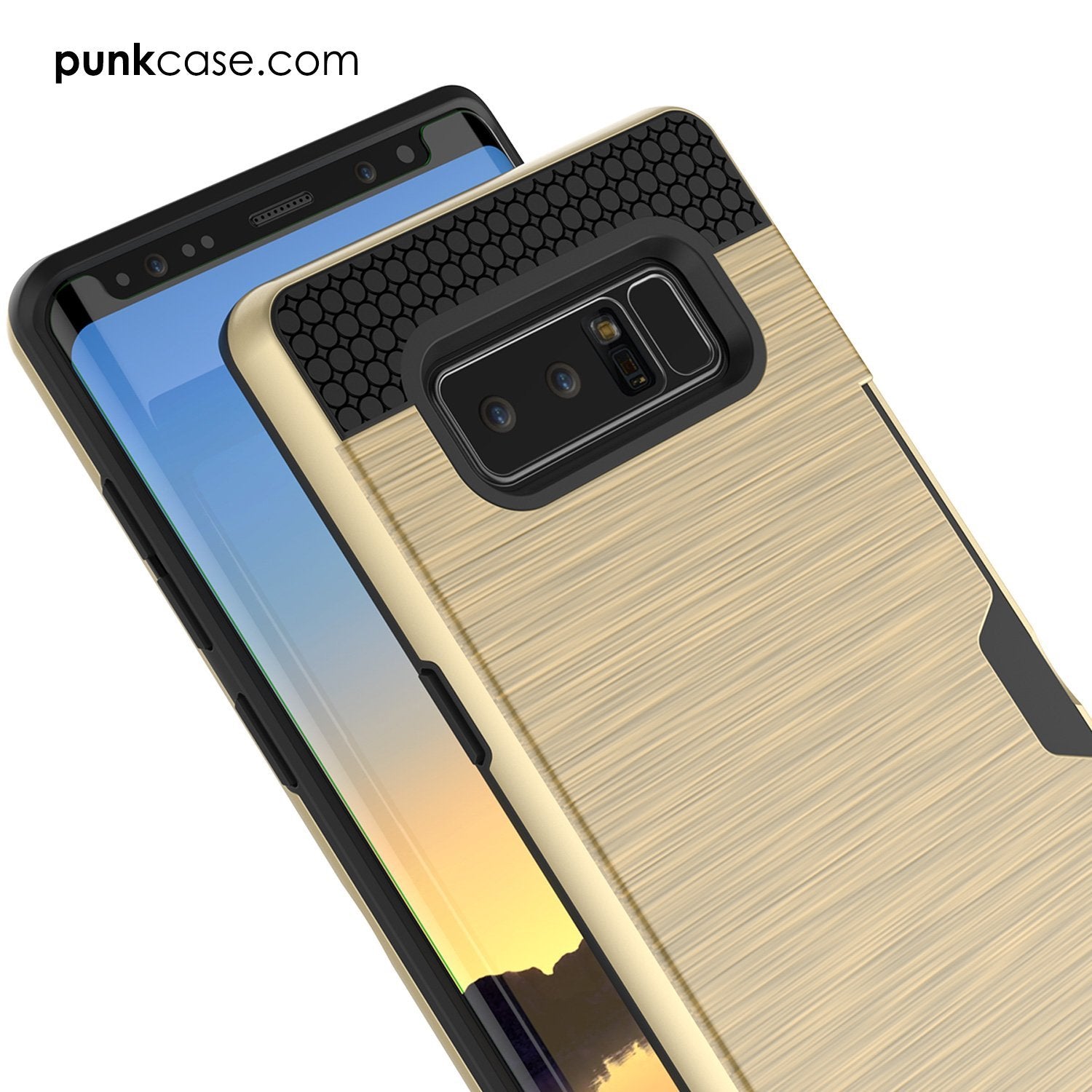 Galaxy Note 8 Case, PUNKcase [SLOT Series] Slim Fit  Samsung Note 8 [Navy]
