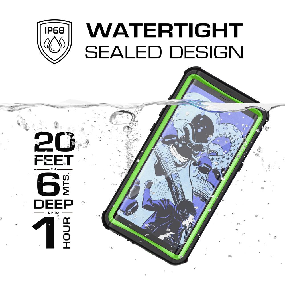 Galaxy Note 8, Ghostek Nautical Series Waterproof Case for Samsung Galaxy Note 8 Heavy Duty | Green