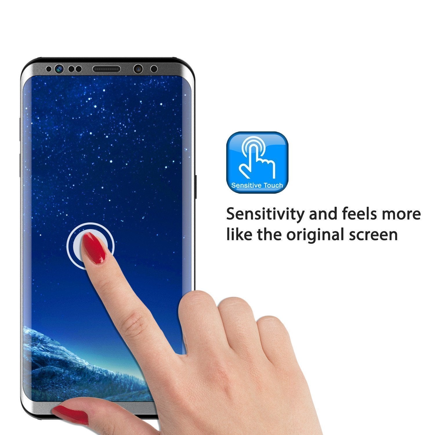 Galaxy S21  Silver Punkcase Glass SHIELD Tempered Glass Screen Protector 0.33mm Thick 9H Glass