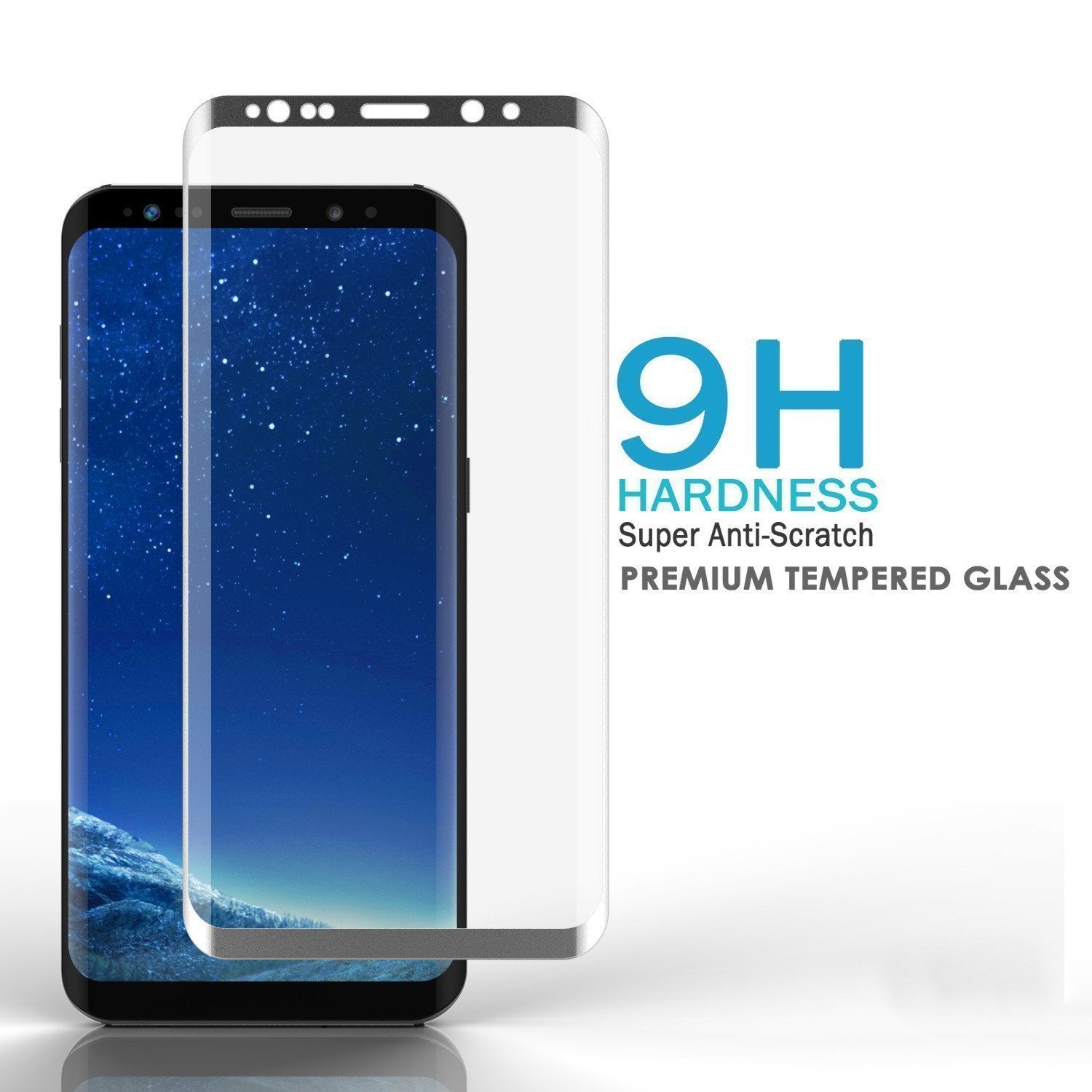 Galaxy S10e Silver Punkcase Glass SHIELD Tempered Glass Screen Protector 0.33mm Thick 9H Glass