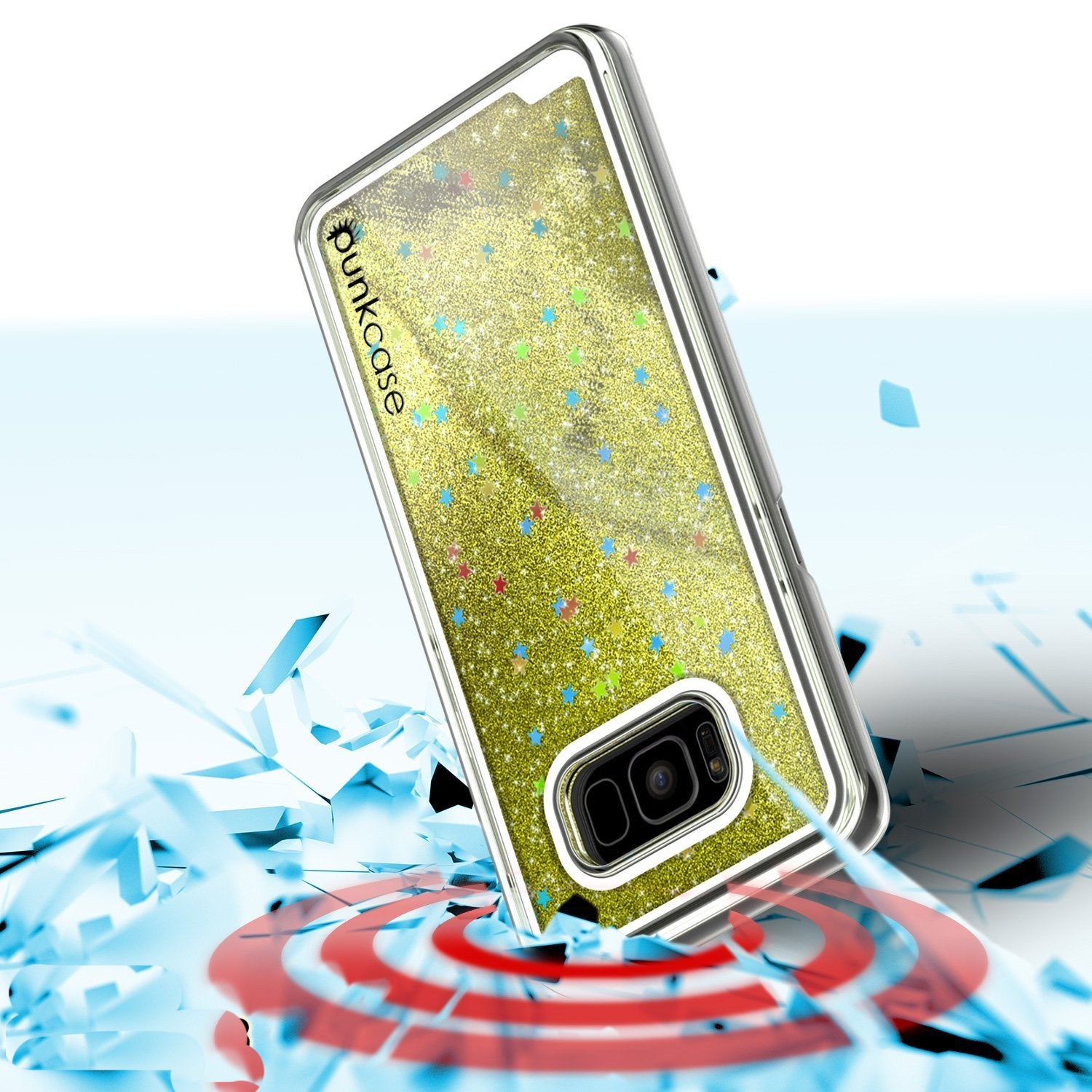 Galaxy S8 Plus Dual-Layer Screen Protective Glitter Case [Gold]