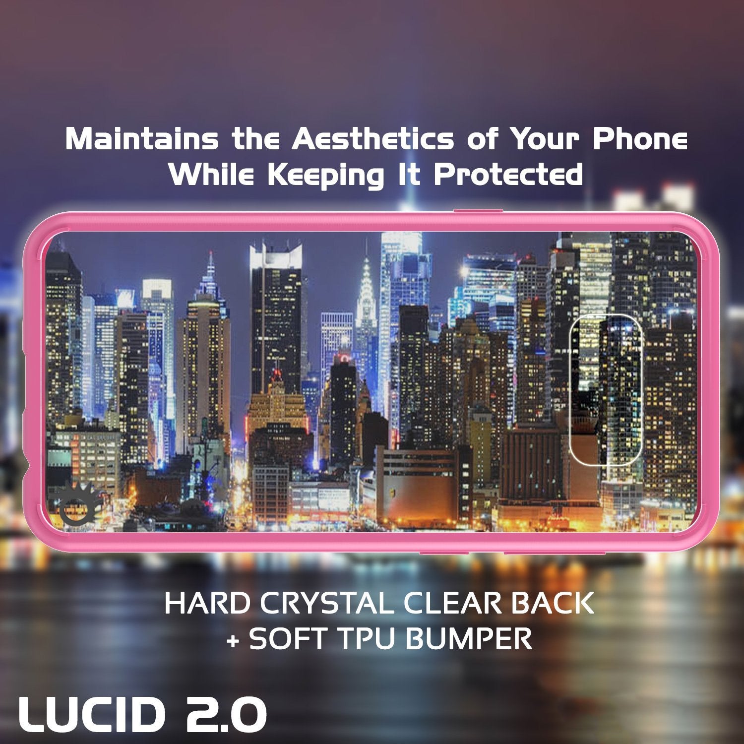 S8 Case Punkcase® LUCID 2.0 Pink Series w/ PUNK SHIELD Screen Protector | Ultra Fit