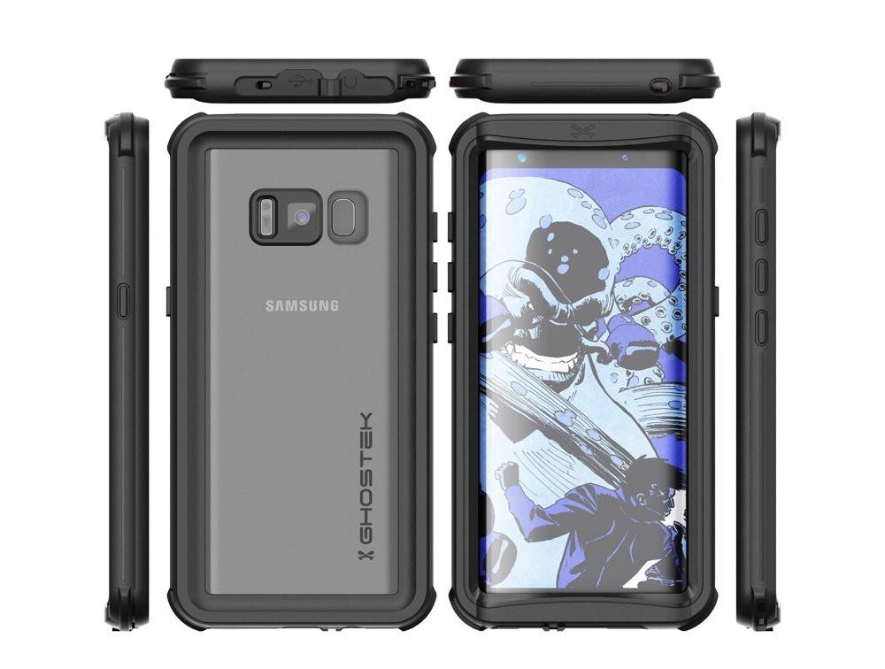 Galaxy S8 Plus Waterproof Shock/Snow Swimming Proof Case [Black]