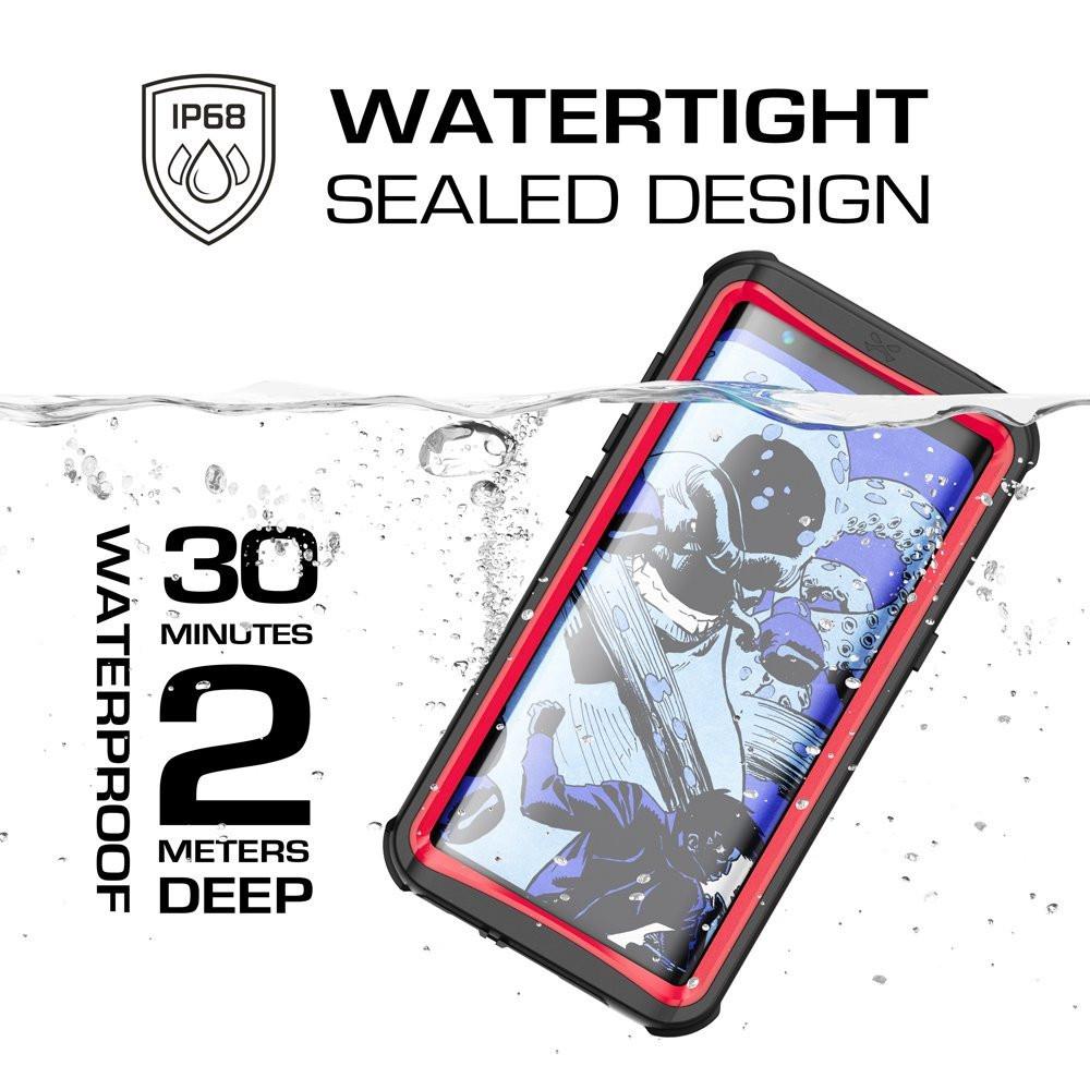 Galaxy S8 Plus Waterproof Shock/Snow Swimming Proof Case [Red]