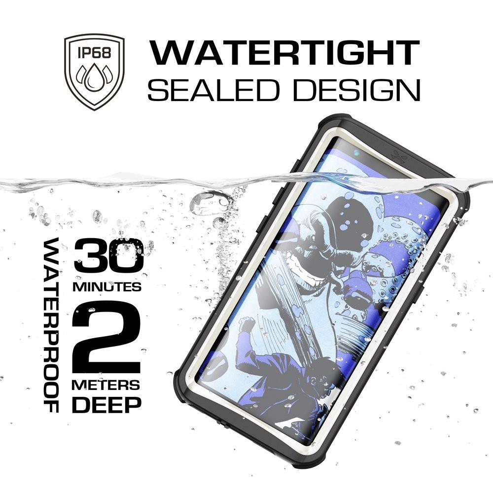 Galaxy S8 Plus Shock/Dirt/Snow W/ Underwater Proof Case [White]