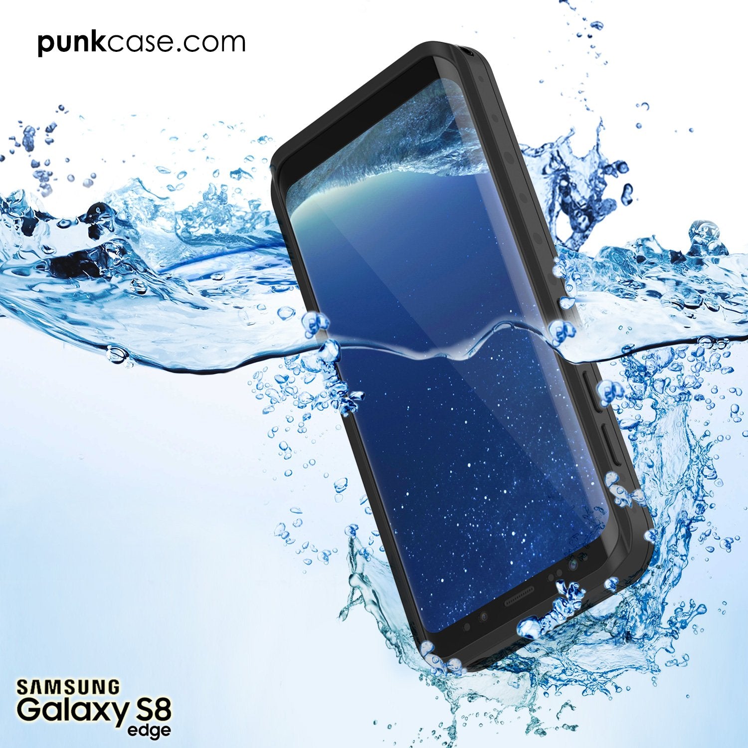 Galaxy S8 Waterproof Case PunkCase StudStar Clear Thin 6.6ft Underwater IP68 Shock/Snow Proof