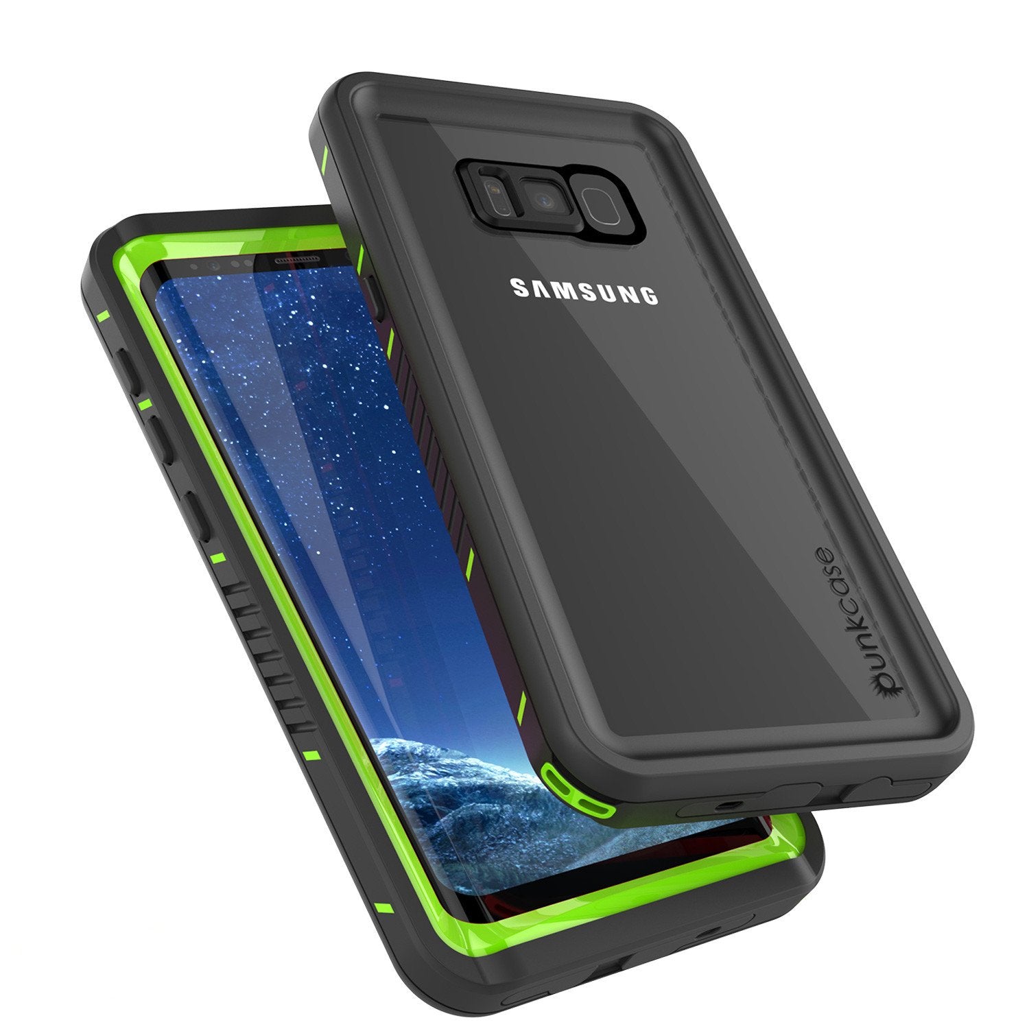 Galaxy S8 Case, Punkcase [Extreme Series] Armor Green Cover