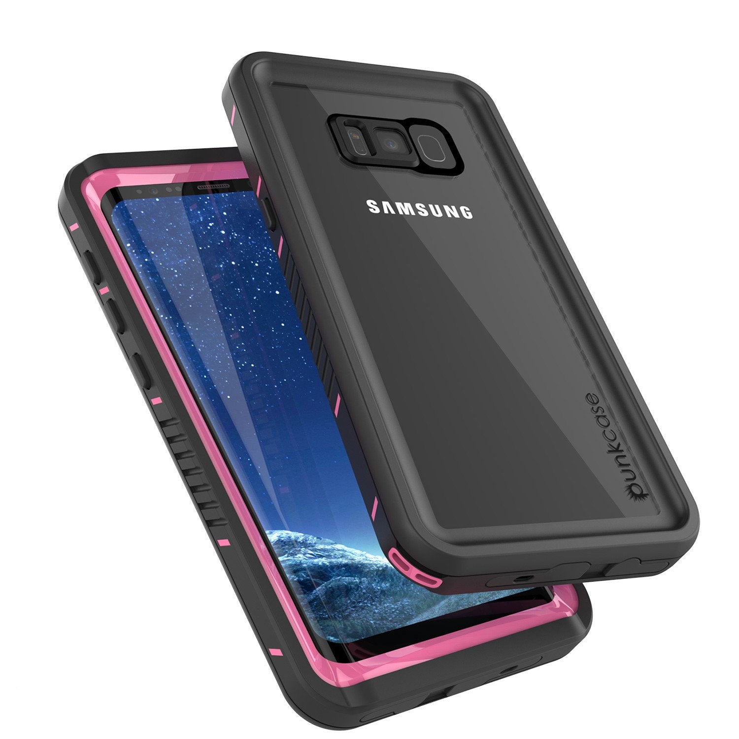 Galaxy S8 Case, Punkcase [Extreme Series] Armor Pink Cover