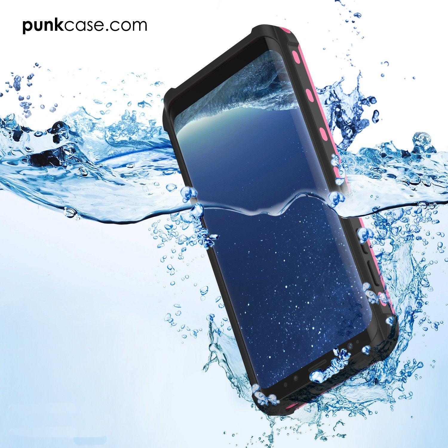 Galaxy S8 Plus Waterproof Shock/Snow Proof Case [Pink]