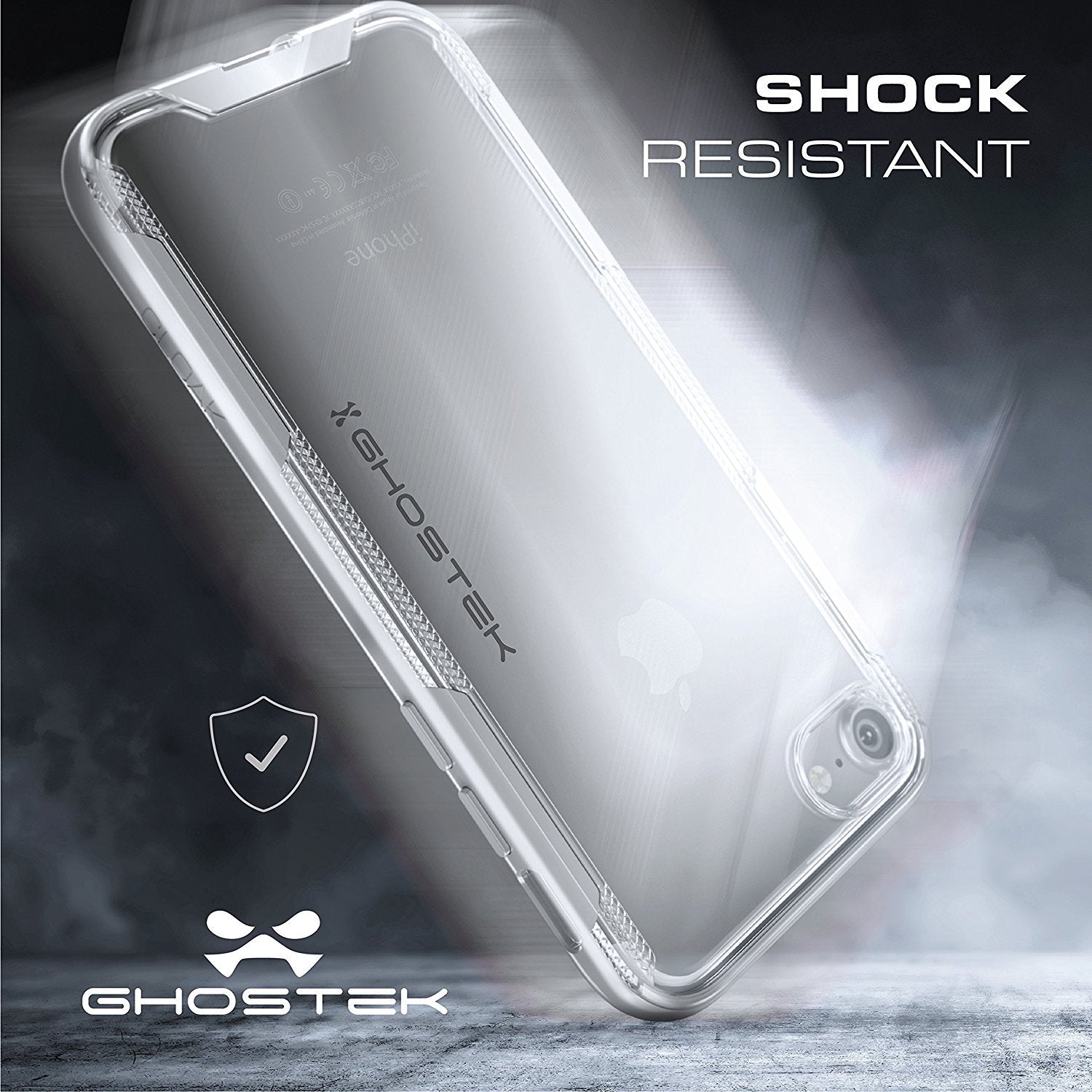 iPhone 7 Case, Ghostek Cloak 3 Series Case for iPhone 7 Case Clear Protective Case [Black]