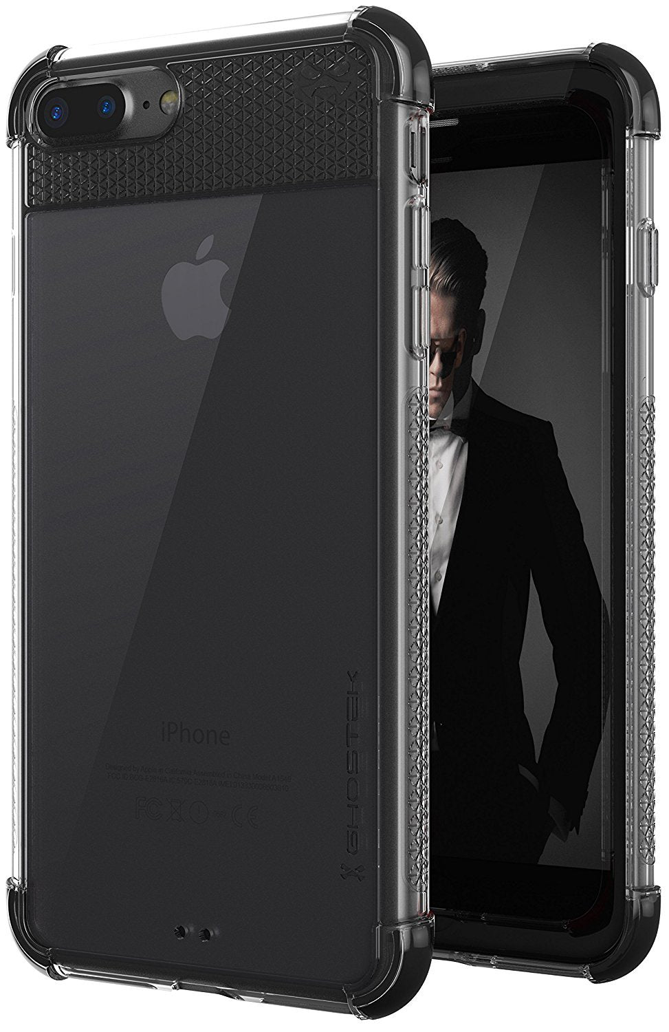 iPhone 8+ Plus Case, Ghostek Covert 2 Series Case [ Black]