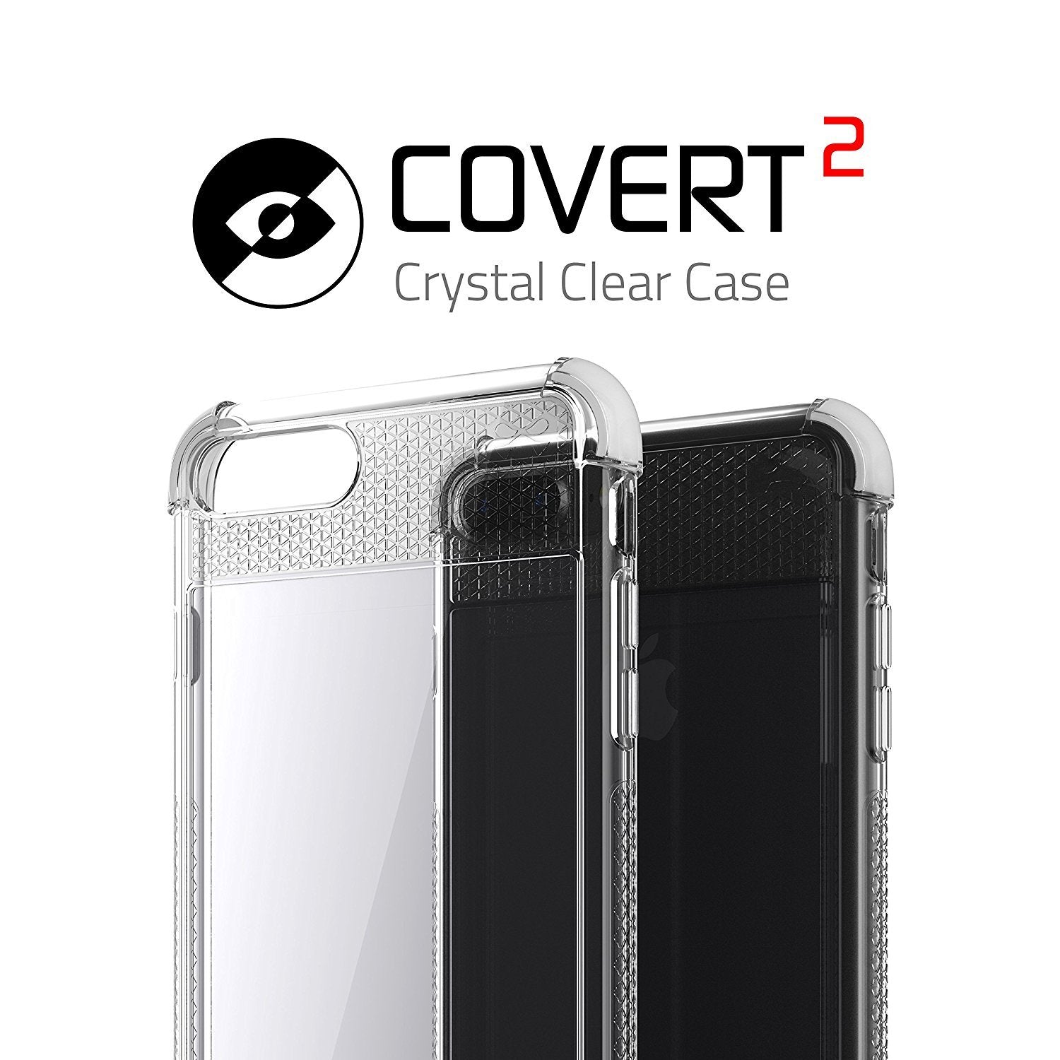 iPhone 8+ Plus Case, Ghostek Covert 2 Series Case [ White]