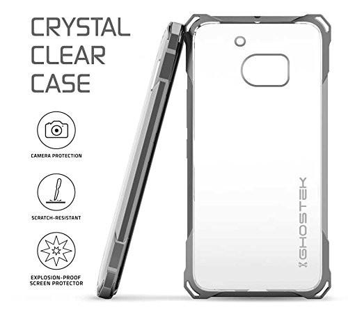 HTC 10 Case, Ghostek® Covert Dark Grey Series Premium Slim Hybrid | w/Screen Protector | Ultra Fit