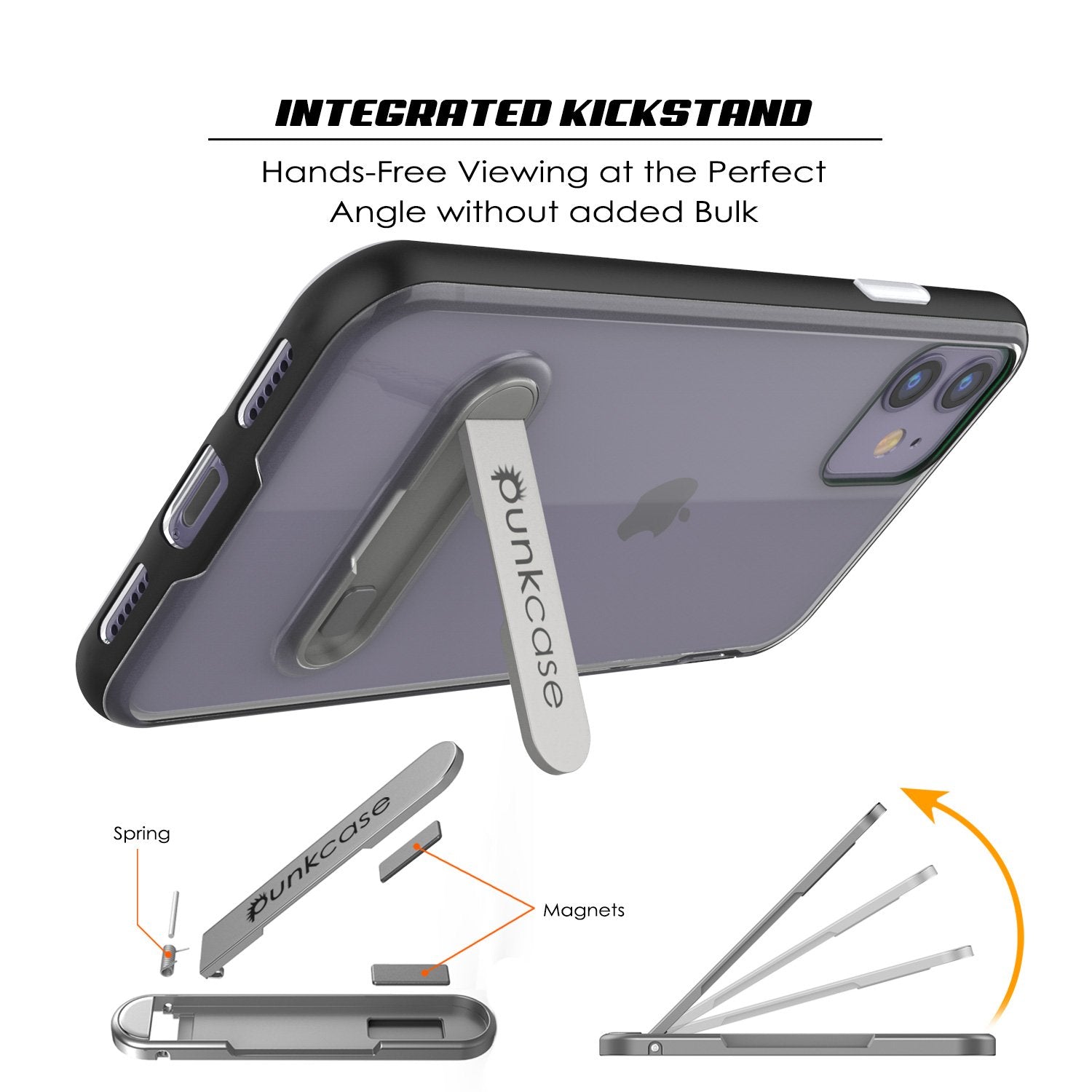 Capinha de Armadura Lucid 3.0 Punksase para Apple iPhone 11 com Suporte Integrado e Película de Proteção  [Ouro]