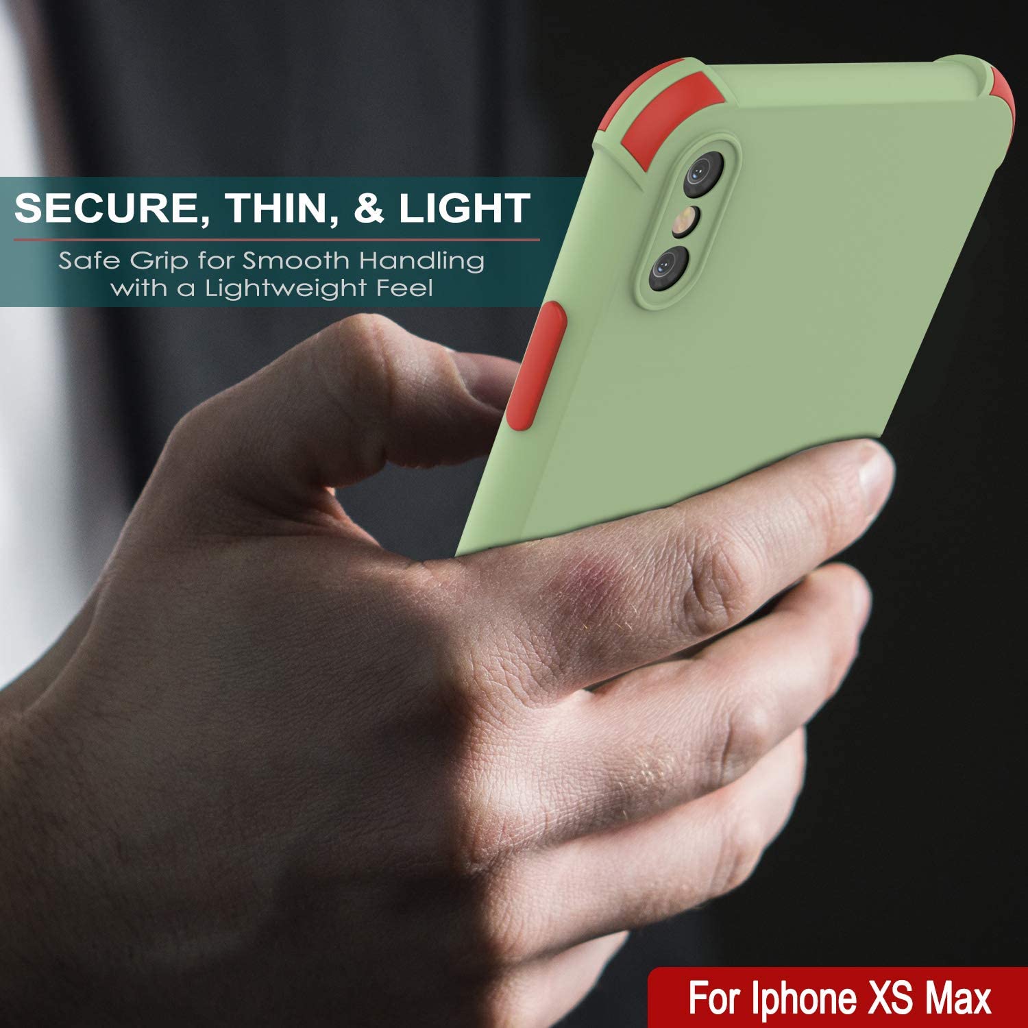Punkcase Protective & Lightweight TPU Case [Sunshine Series] for iPhone XS Max [Light Green]